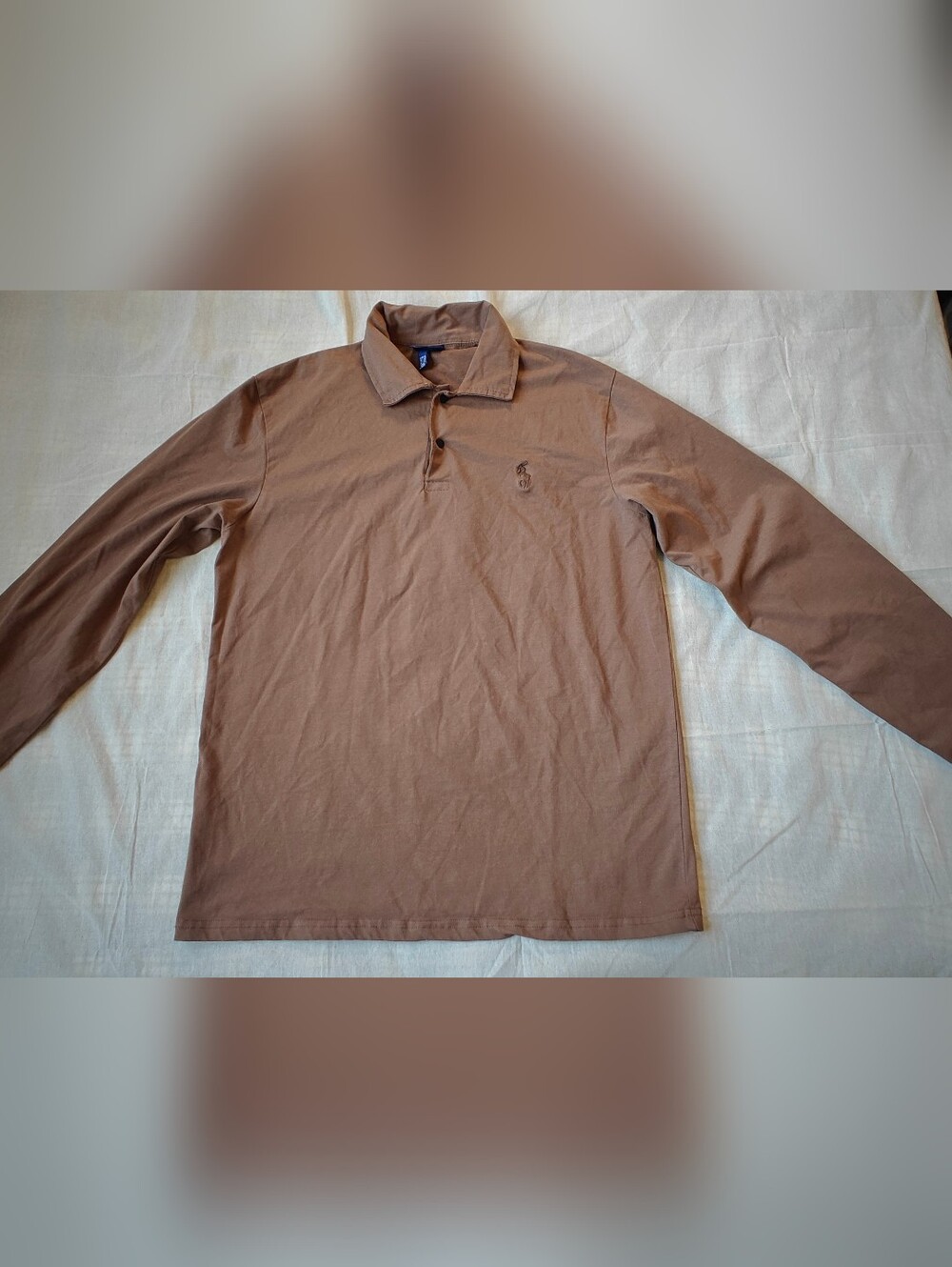 Polo by Ralph Lauren Brown Long-Sleeve Polo